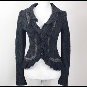Free People Steam punk.  Raw Edges Jacket Blazer